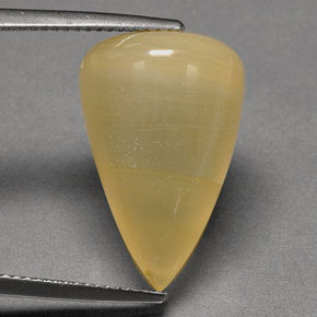 Ópalo de fuego amarillo natural de 15,12 ct, transparente, transparente / translúcido