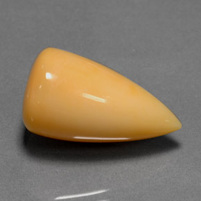 Ópalo de fuego naranja natural de 12,40 ct, transparente, transparente / translúcido