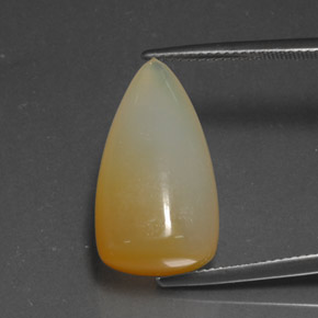 Ópalo de fuego naranja natural de 14,68 ct, transparente, transparente / translúcido