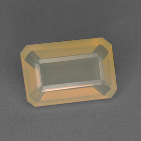 Ópalo de fuego Amarillo blanco natural de 3.40 ct, Transparente, Transparente / Translúcido