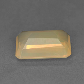 Ópalo de fuego Amarillo blanco natural de 3.40 ct, Transparente, Transparente / Translúcido