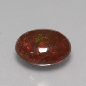 Ópalo de fuego multicolor natural de 2,78 ct, corte óvalo, opaco