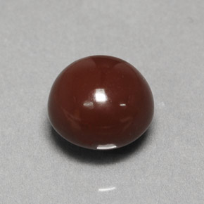 Ópalo de fuego marrón natural de 1,90 ct, corte redondo, opaco