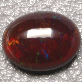 Ópalo de fuego multicolor natural de 3,35 ct, transparente, transparente / translúcido