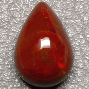 Ópalo de fuego Multicolor natural de 9.01 ct, En forma de pera, Opaco