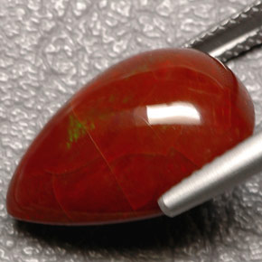 Ópalo de fuego Multicolor natural de 9.01 ct, En forma de pera, Opaco