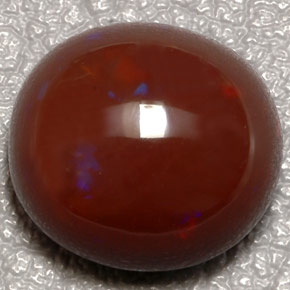 Ópalo de fuego multicolor natural de 10,31 ct, corte óvalo, opaco