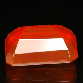 Ópalo de fuego naranja natural de 1,92 ct, transparente, transparente / translúcido