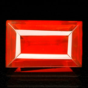 Ópalo de fuego naranja natural de 1,47 ct, transparente, transparente / translúcido