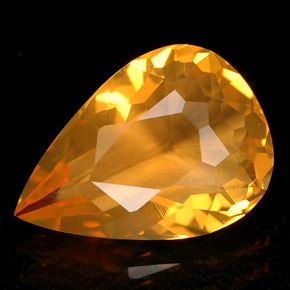 Ópalo de fuego naranja natural de 2,00 ct, transparente, transparente / translúcido