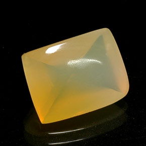 Ópalo de fuego Amarillo blanco natural de 4.17 ct, Transparente, Transparente / Translúcido