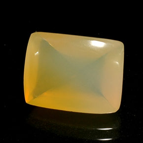Ópalo de fuego Amarillo blanco natural de 4.17 ct, Transparente, Transparente / Translúcido