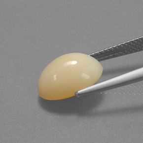 Ópalo de fuego amarillo natural de 3,27 ct, corte óvalo, translúcido
