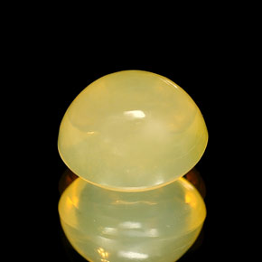 Ópalo de fuego amarillo natural de 2,52 ct, transparente, transparente / translúcido