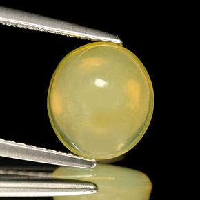 Ópalo de fuego amarillo natural de 2,52 ct, transparente, transparente / translúcido