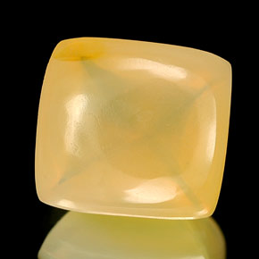 Ópalo de fuego amarillo natural de 2,45 ct, transparente, transparente / translúcido