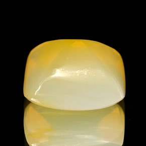 Ópalo de fuego amarillo natural de 2,45 ct, transparente, transparente / translúcido