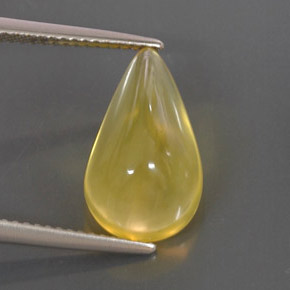 Ópalo de fuego amarillo natural de 4,90 ct, transparente, transparente / translúcido