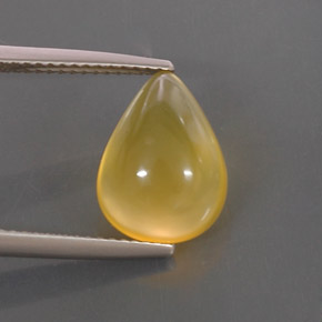 Ópalo de fuego amarillo natural de 3,67 ct, transparente, transparente / translúcido