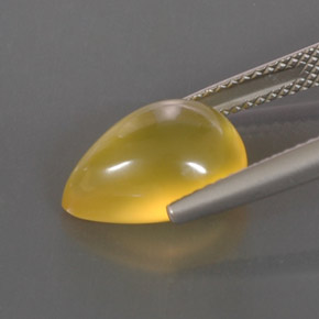 Ópalo de fuego amarillo natural de 3,67 ct, transparente, transparente / translúcido