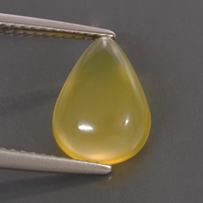 Ópalo de fuego amarillo natural de 2,06 ct, transparente, transparente / translúcido