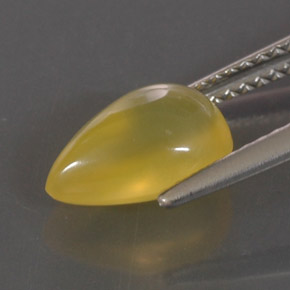 Ópalo de fuego amarillo natural de 2,06 ct, transparente, transparente / translúcido