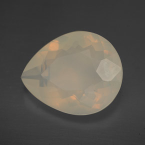 Ópalo de fuego amarillo natural de 4,47 ct, transparente, transparente / translúcido