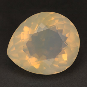Ópalo de fuego amarillo natural de 6,26 ct, transparente, transparente / translúcido