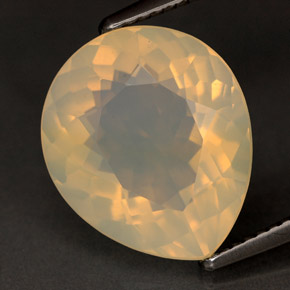 Ópalo de fuego amarillo natural de 6,26 ct, transparente, transparente / translúcido