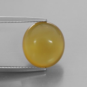 Ópalo de fuego Amarillo natural de 5.28 ct, Transparente, Transparente / Translúcido