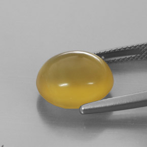 Ópalo de fuego Amarillo natural de 5.28 ct, Transparente, Transparente / Translúcido