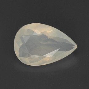 Ópalo de fuego blanco natural de 8,35 ct, transparente, transparente / translúcido