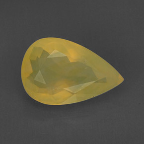 Ópalo de fuego amarillo natural de 6,92 ct, transparente, transparente / translúcido