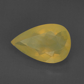 Ópalo de fuego amarillo natural de 6,92 ct, transparente, transparente / translúcido