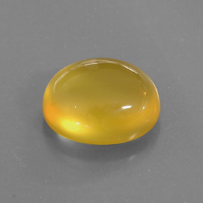 Ópalo de fuego amarillo natural de 8,99 ct, transparente, transparente / translúcido