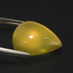 Ópalo de fuego amarillo natural de 15,76 ct, transparente, transparente / translúcido