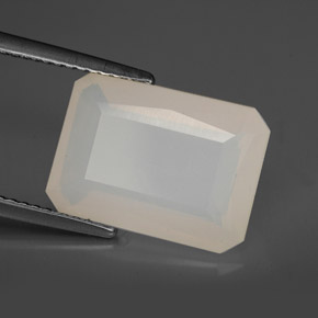 Ópalo de fuego blanco natural de 4,83 ct, transparente, transparente / translúcido