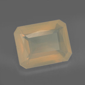 Ópalo de fuego naranja natural de 4,72 ct, transparente, transparente / translúcido