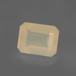Ópalo de fuego naranja natural de 2,88 ct, transparente, transparente / translúcido