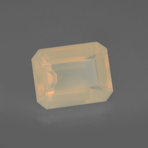 Ópalo de fuego naranja natural de 2,88 ct, transparente, transparente / translúcido