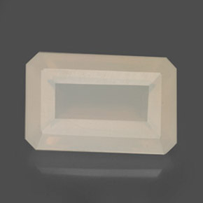 Ópalo de fuego amarillo natural de 6,52 ct, corte esmeralda, translúcido