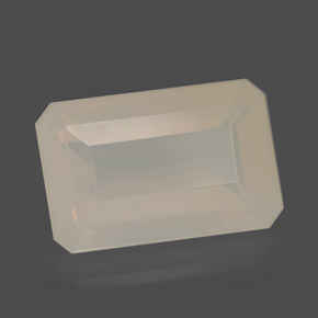 Ópalo de fuego amarillo natural de 6,52 ct, corte esmeralda, translúcido