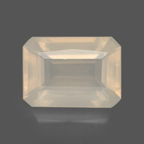 Ópalo de fuego blanco natural de 3,78 ct, transparente, transparente / translúcido