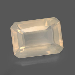 Ópalo de fuego blanco natural de 3,78 ct, transparente, transparente / translúcido