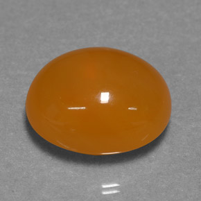 Ópalo de fuego Naranja natural de 6.07 ct, Corte Óvalo, Translúcido