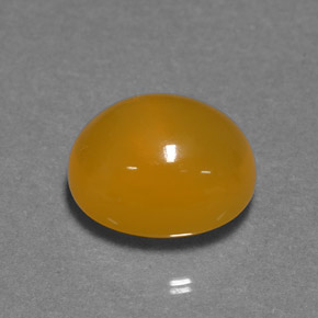 Ópalo de fuego Naranja amarillo natural de 6.94 ct, Corte Óvalo, Translúcido
