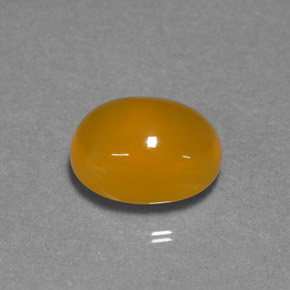 Ópalo de fuego naranja natural de 4,76 ct, corte óvalo, translúcido