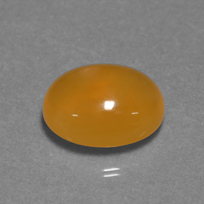 Ópalo de fuego naranja natural de 4,29 ct, corte óvalo, translúcido