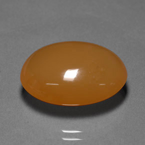 Ópalo de fuego naranja natural de 12,70 ct, corte óvalo, translúcido