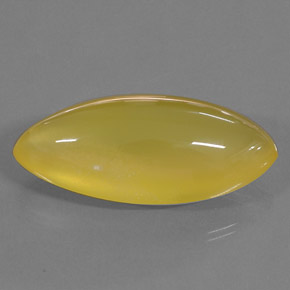 Ópalo de fuego amarillo natural de 76,10 ct, marquesa, translúcido